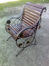 Кованое кресло "Отдых в саду"