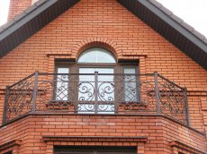  Кованые балконные перила в русском стиле